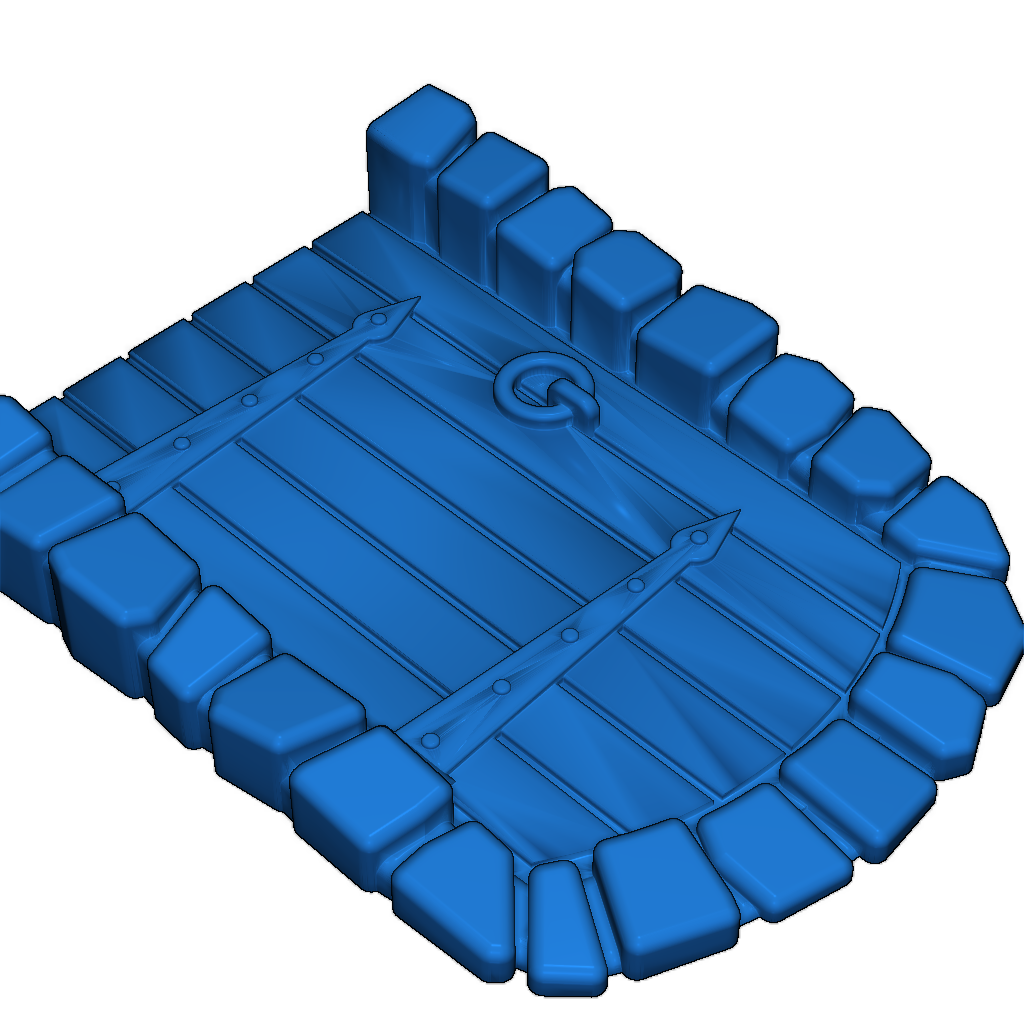 Дверь для подземелья - Открытая и Закрытая