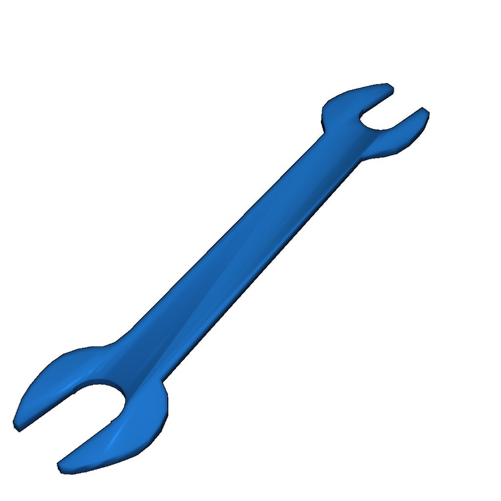 Двусторонний гаечный ключ 10mm + 12mm