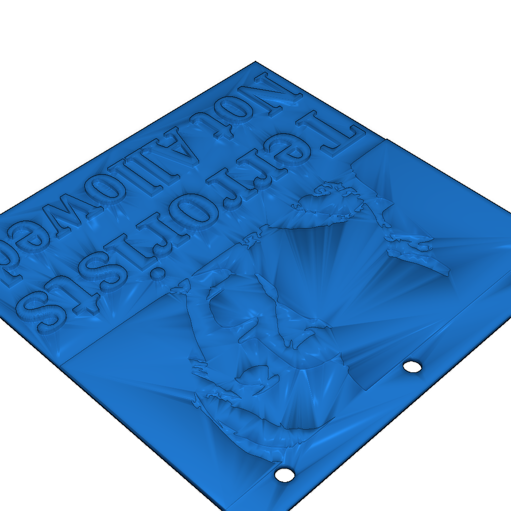 Знак "Террористам вход воспрещен"