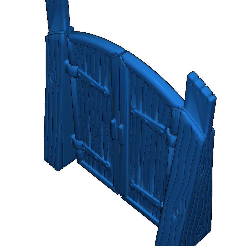 Деревянная дверь для подземелья с петлями и сдвижная версия