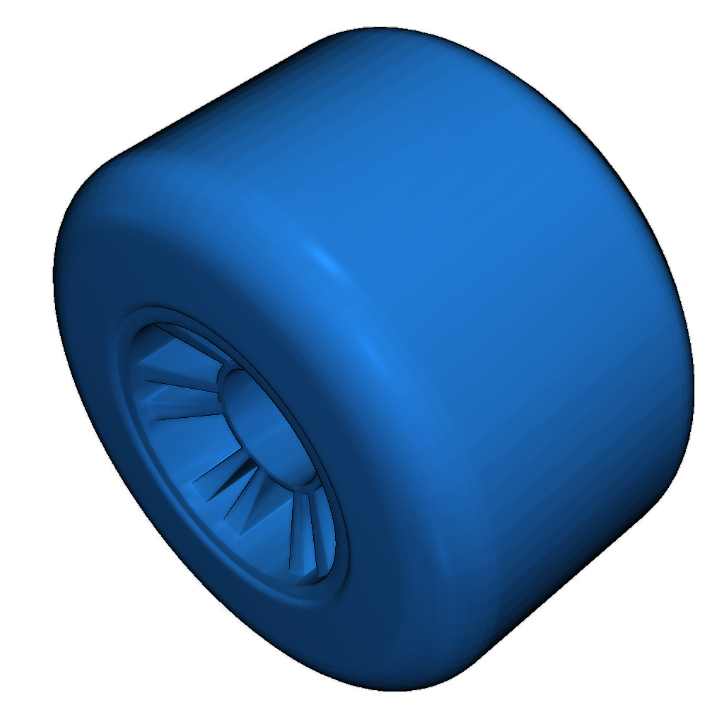 OPENRC F1 - PLA шины с совмещённым диском и покрышкой