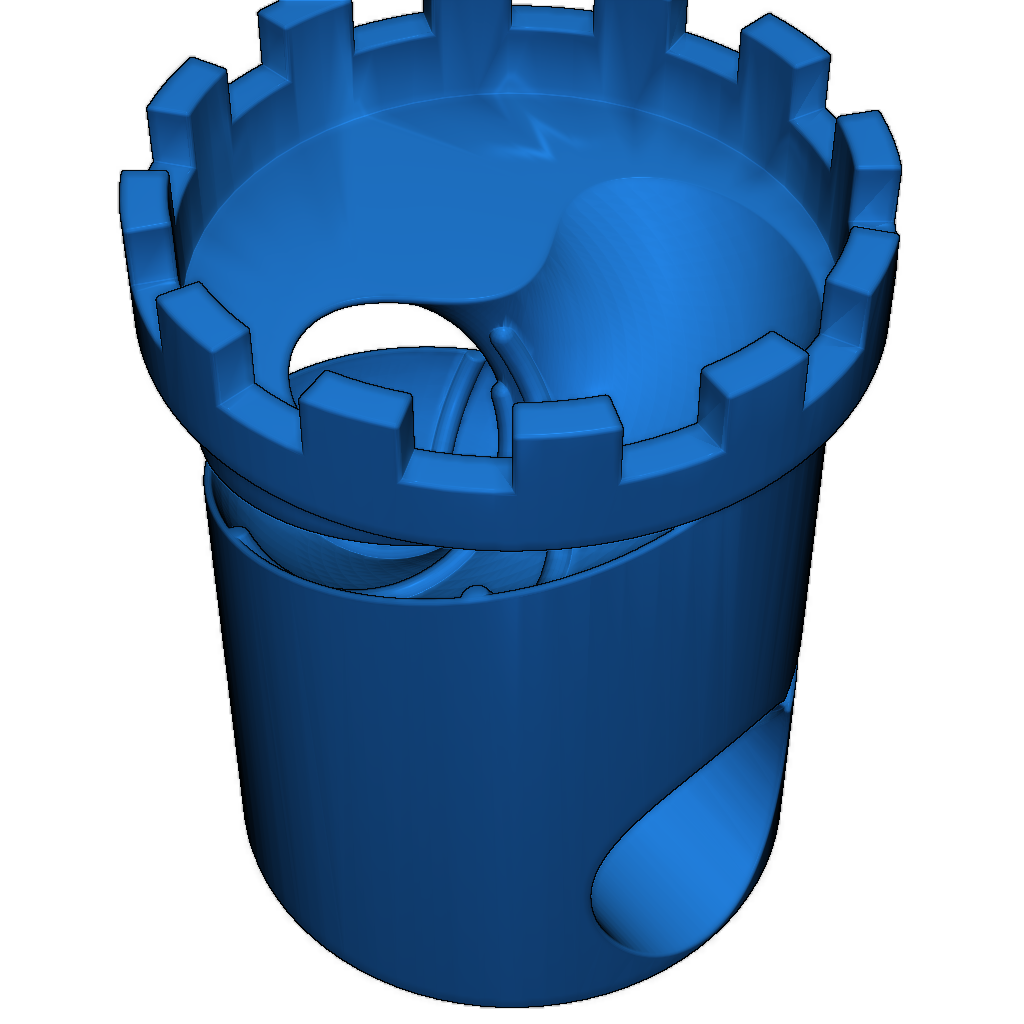 Открытая спиральная башня для кубиков