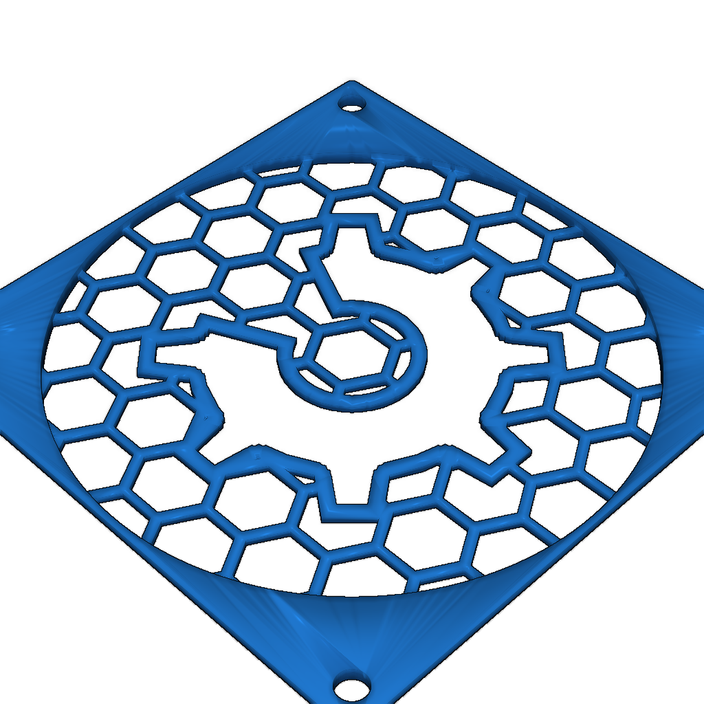 Логотип Open Hardware с защитой для вентилятора