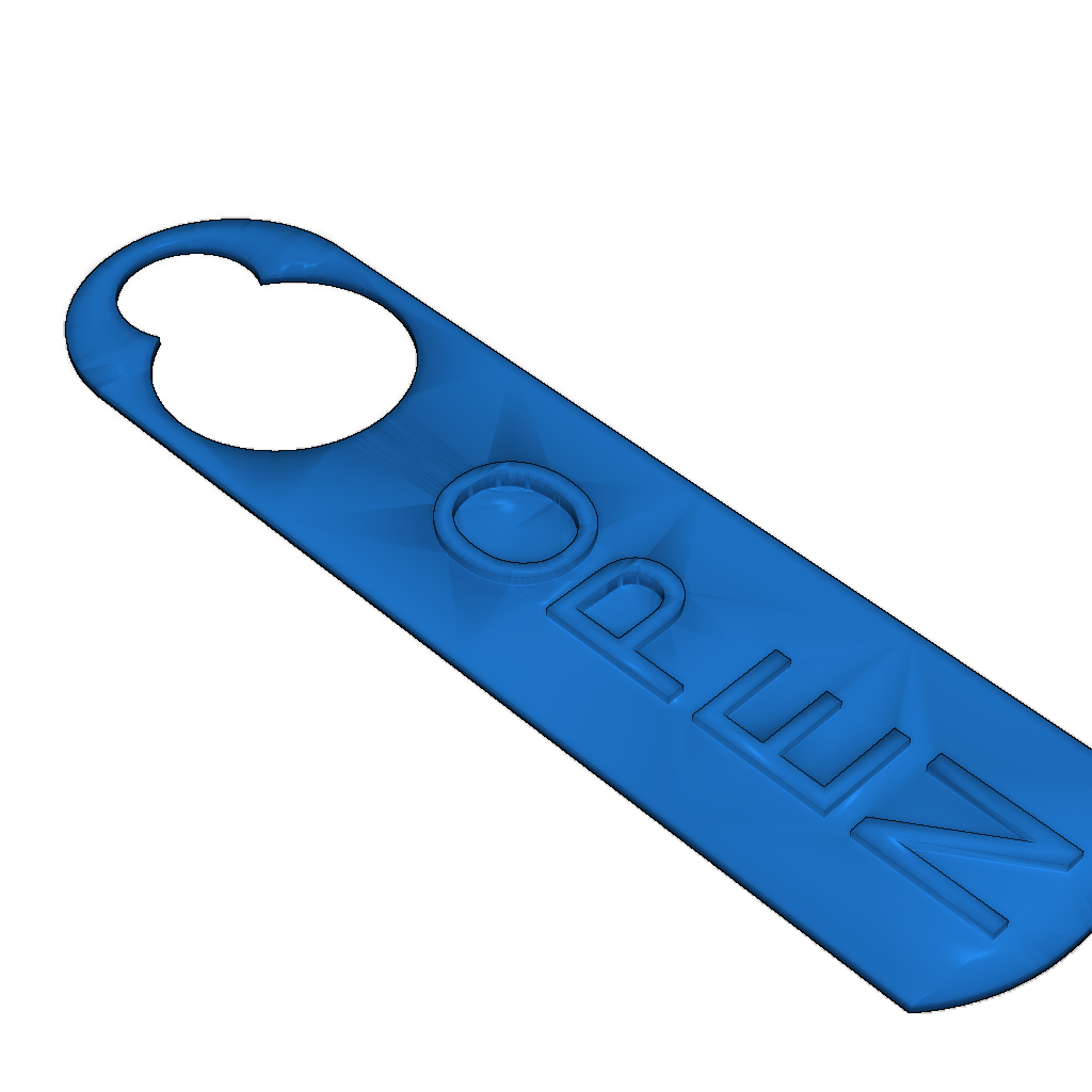 Знак 'Открыто' для дверной ручки