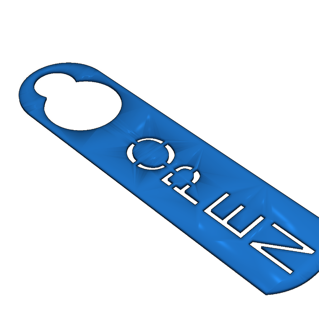 Знак 'Открыто' для дверной ручки