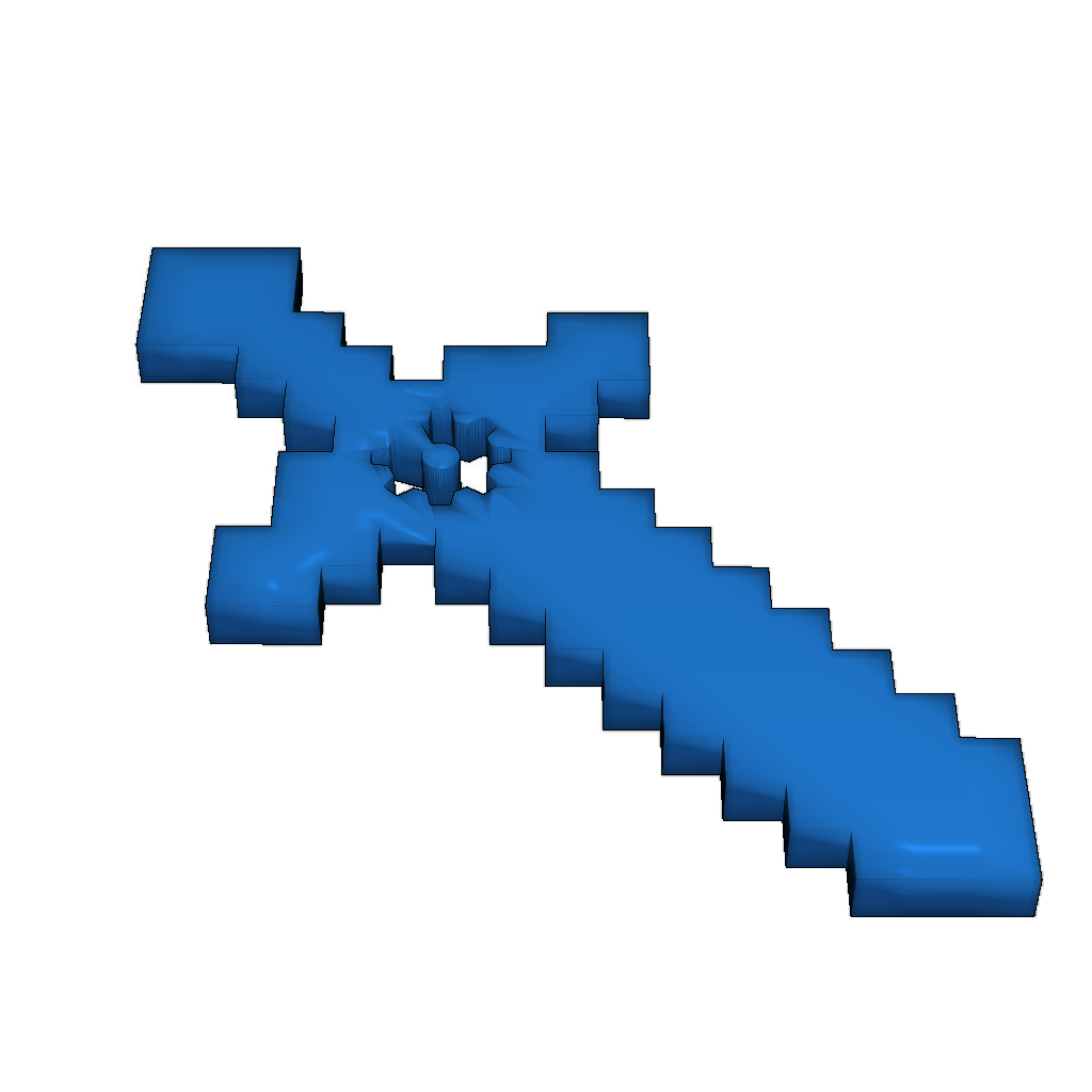 Открытый меч из Minecraft