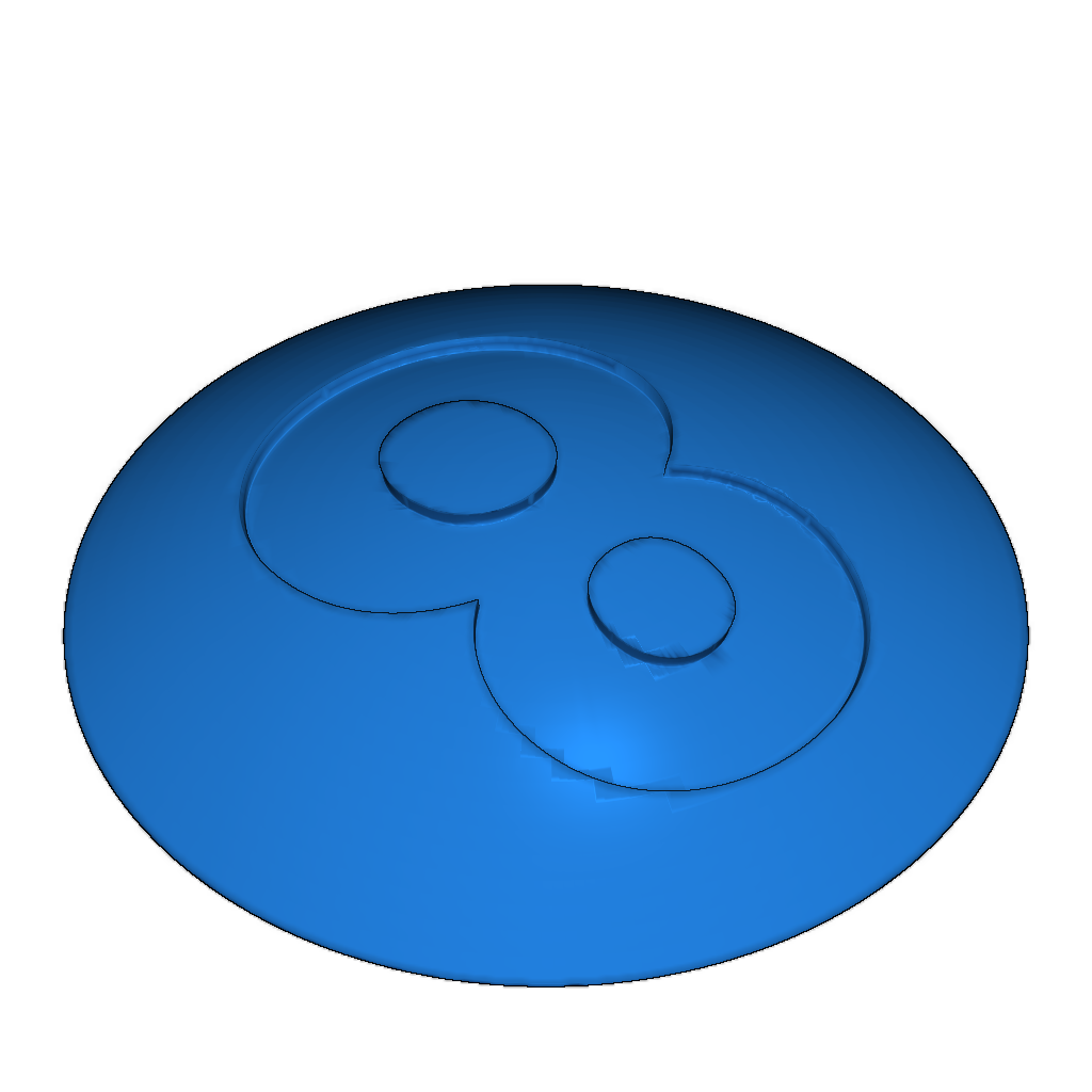 Открытый 8-балльный шар с отдельными цветами
