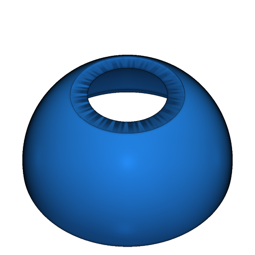 Открытый 8-балльный шар с отдельными цветами