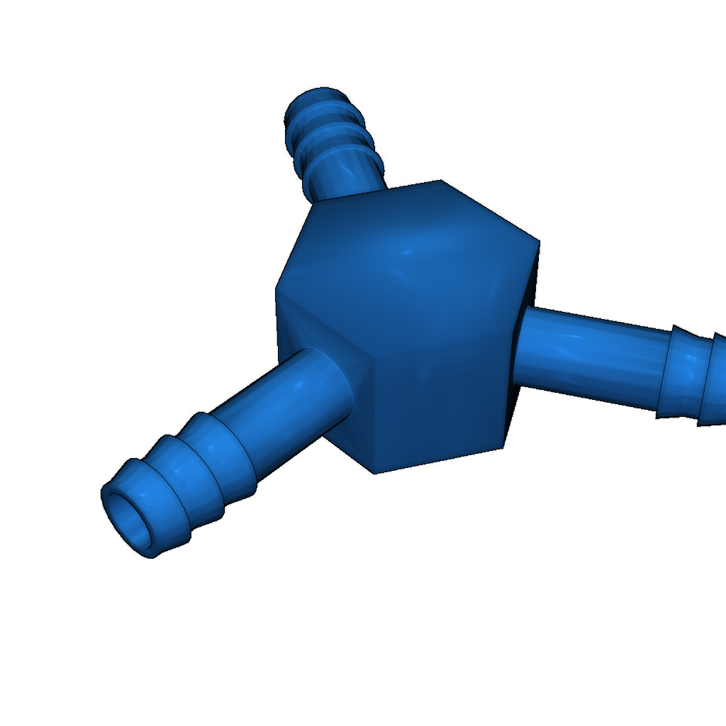 Соединитель шланга 6мм 3-х сторонний Y