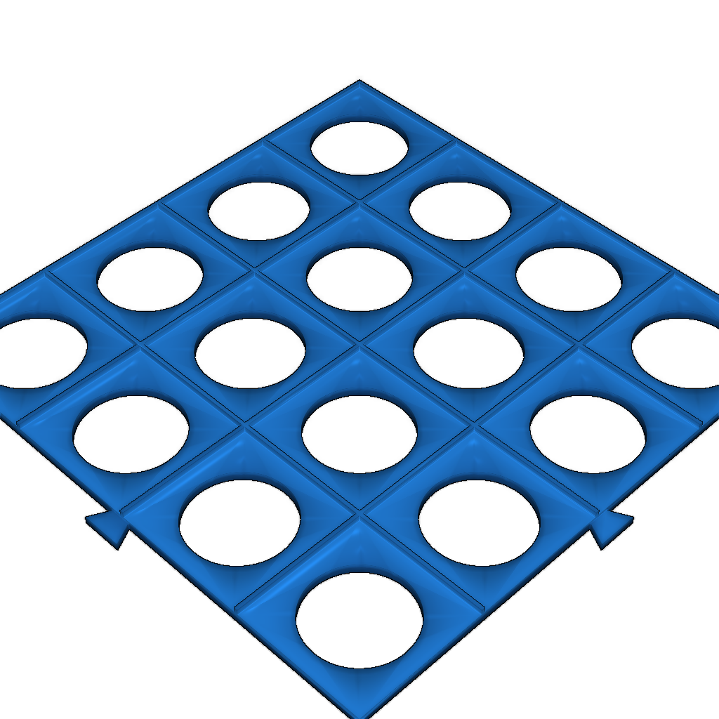 Модульная сетка для настольной игры Qwirkle