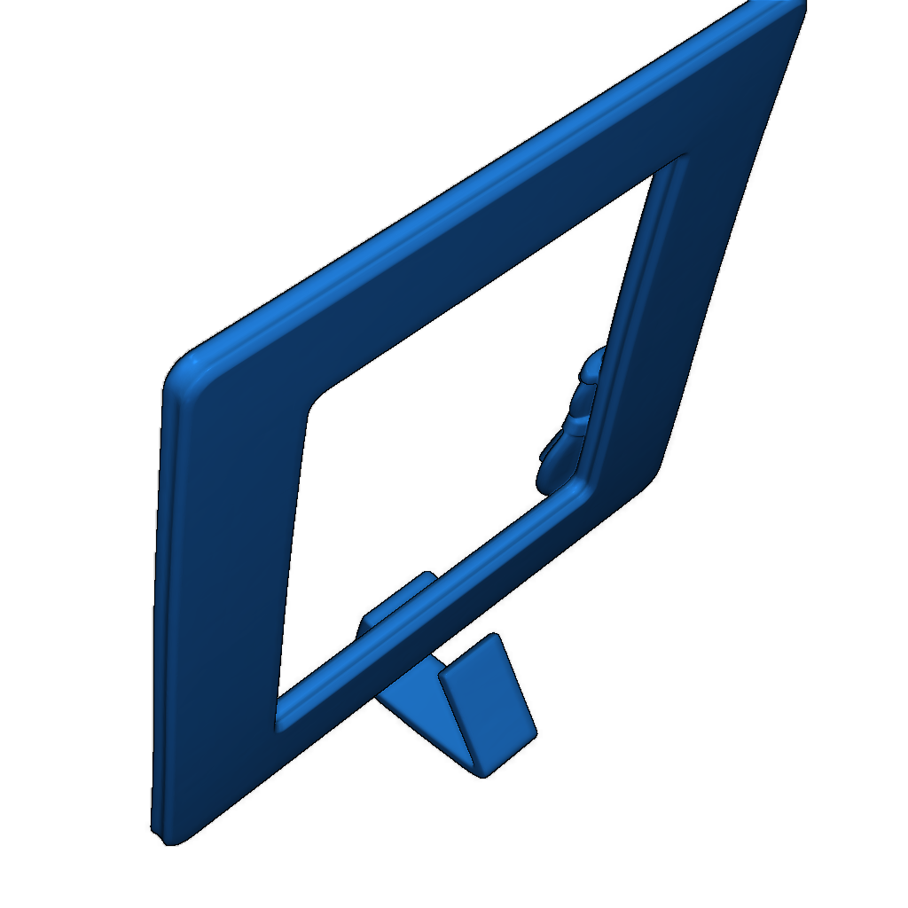 Зимняя рамка с снеговиком и подставкой