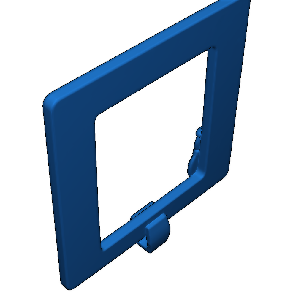 Зимняя рамка с клипом для снеговика