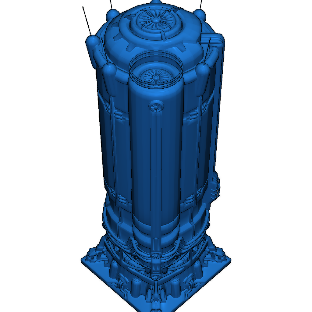 Силос большой для базы из No Man's Sky