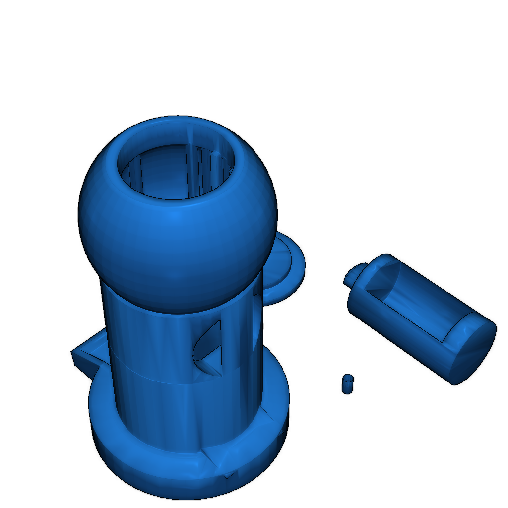 Простой диспенсер для конфет - 3 детали