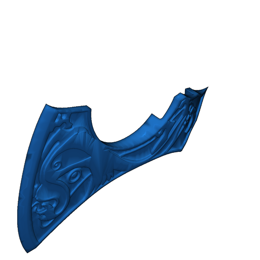 Гравированная голова топора