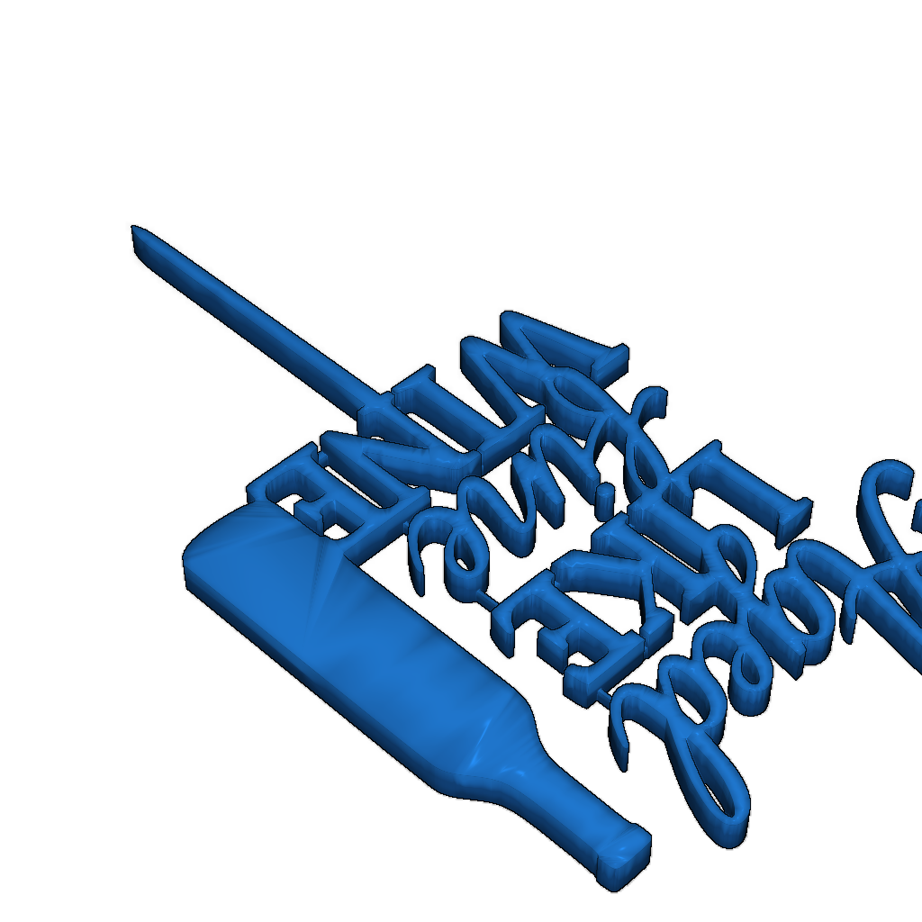 Топпер для торта "Стареет как хорошее вино"