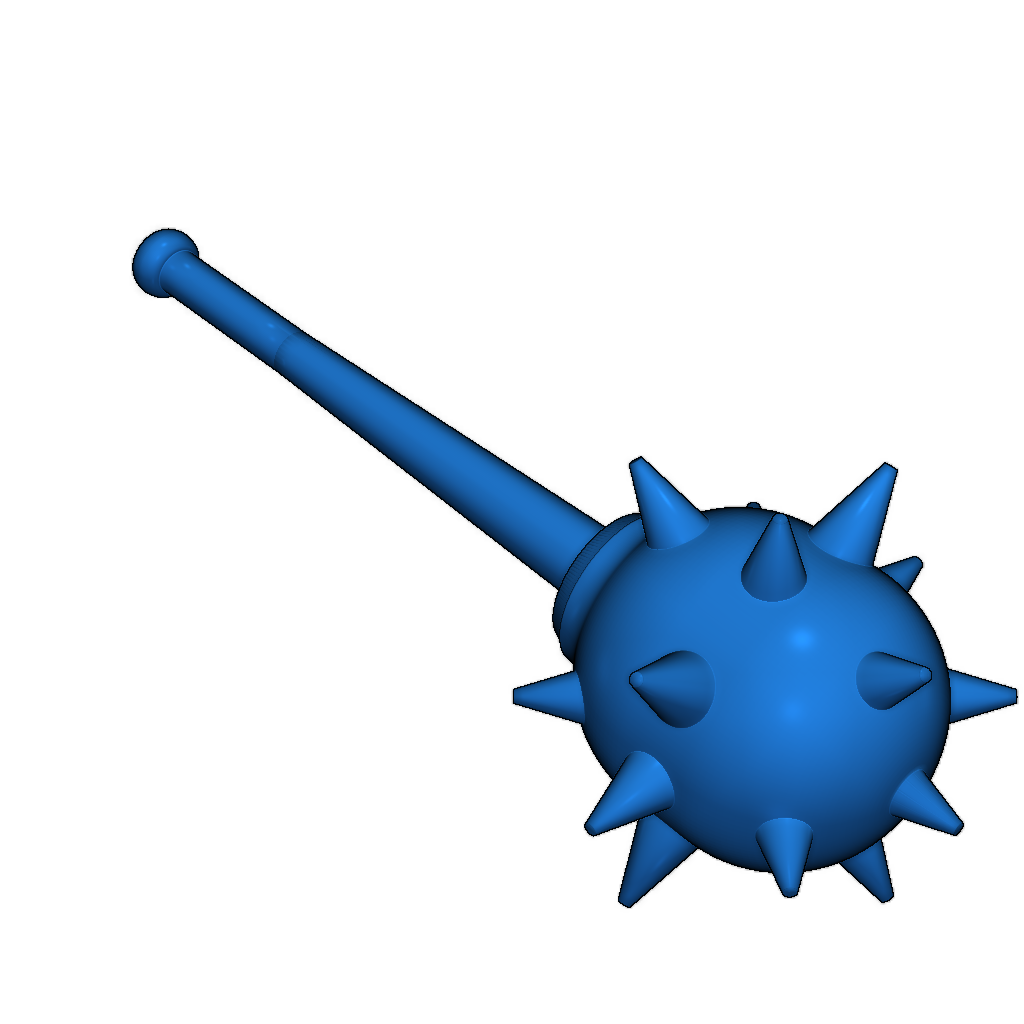 Двуручная булавa в масштабе LEGO