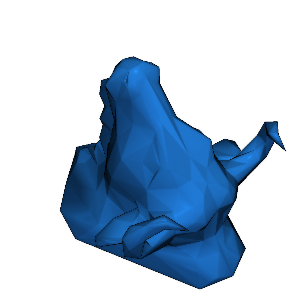 Низкополигональная голова быка