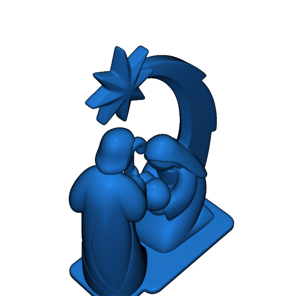 Минималистичная сцена Рождества