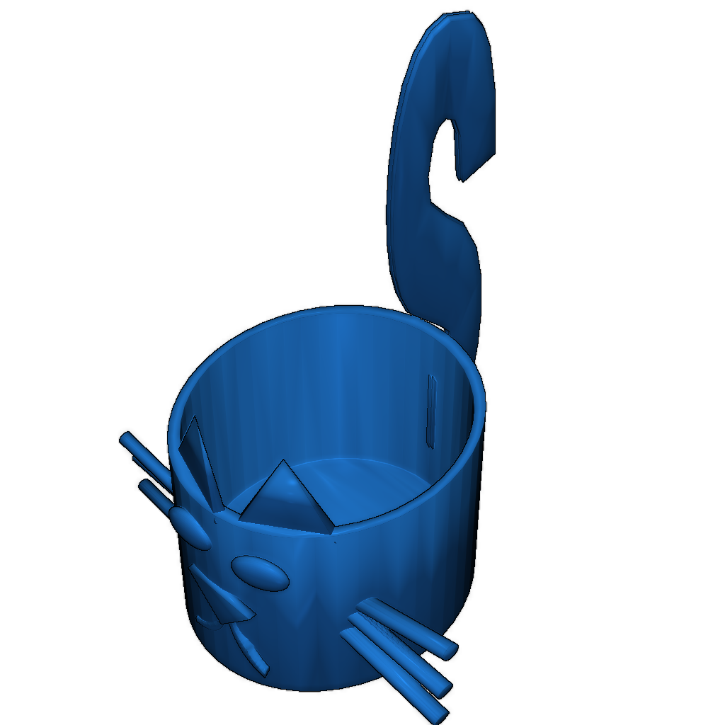 Горшок для растений в виде кота