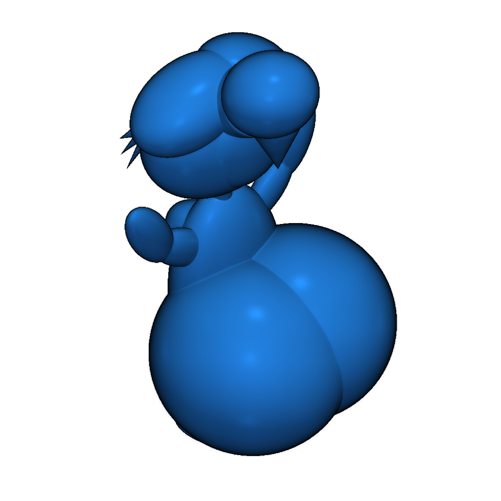 3D модель Памела из игры Super Farm