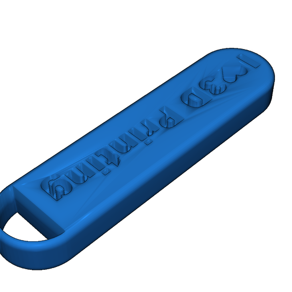 Брелок 'Я люблю 3D печать'