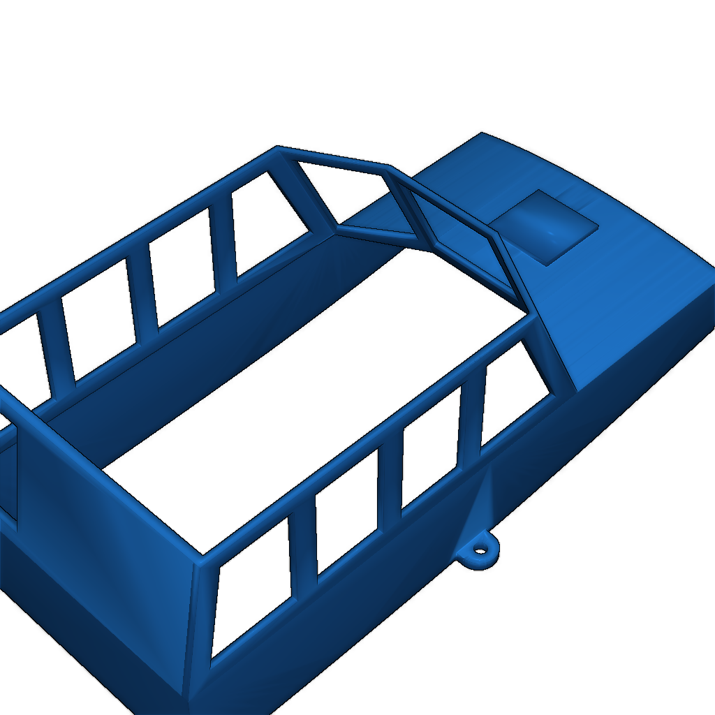 Модель корпуса с килем и радиоуправлением
