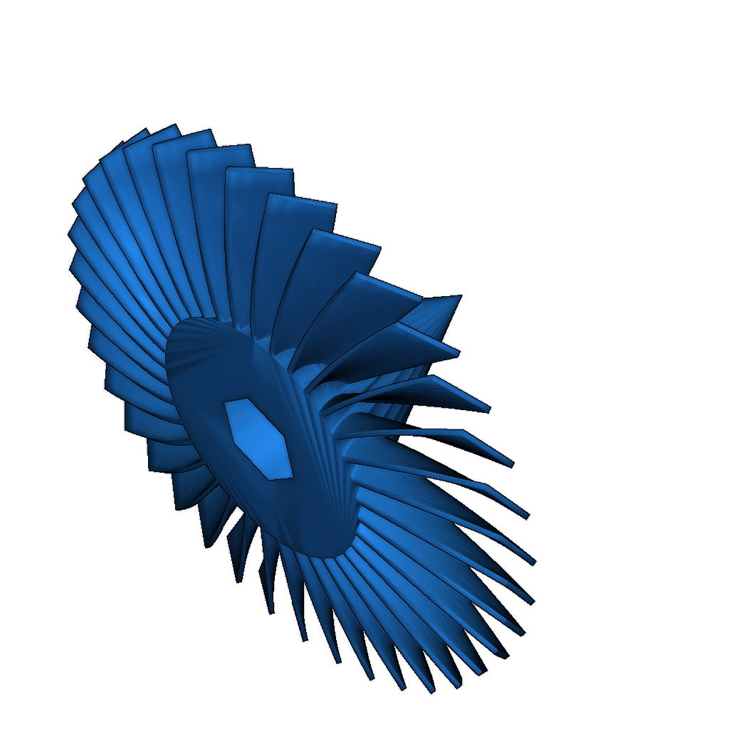 3D Модель Турбовентилятора CFM56-5A