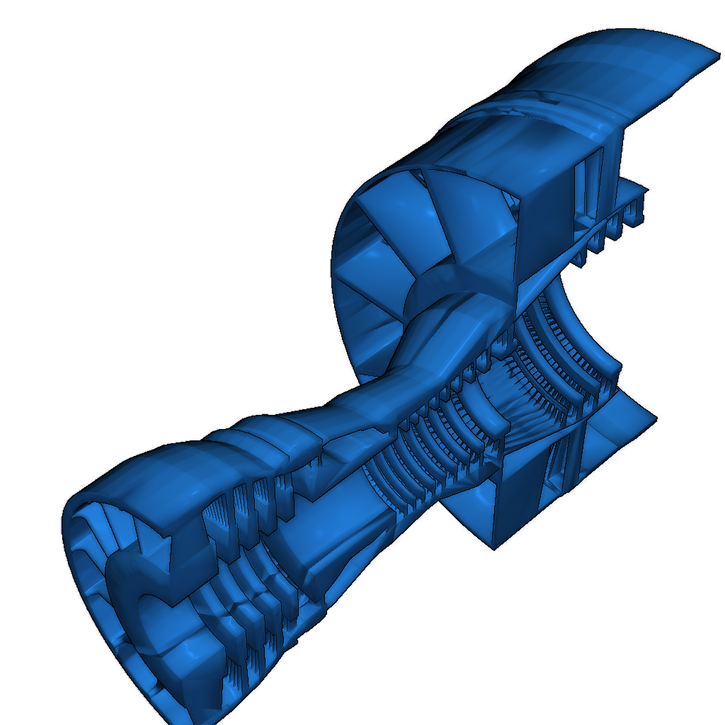 3D Модель Турбовентилятора CFM56-5A