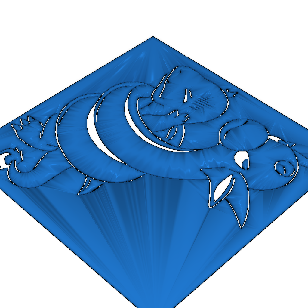 Трафарет Dratini и Charmander