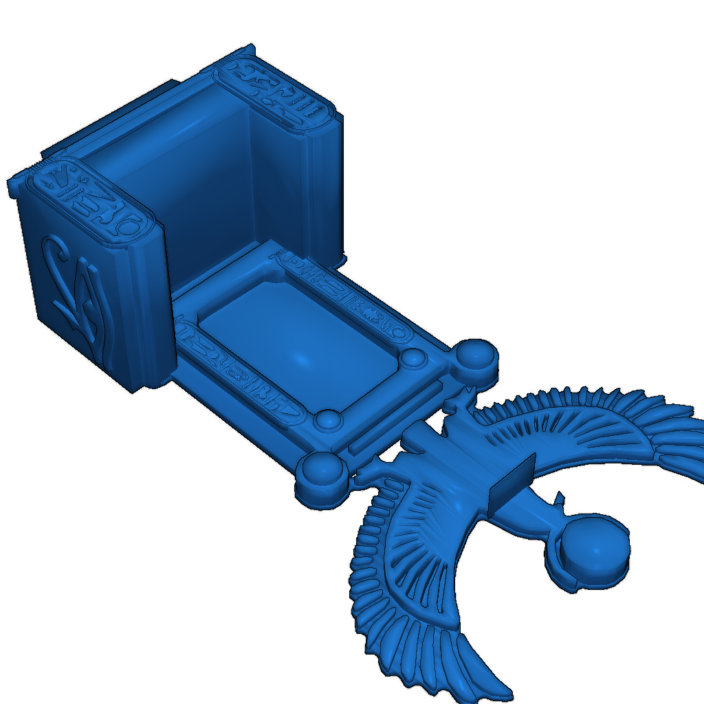 Египетский трон с детализацией