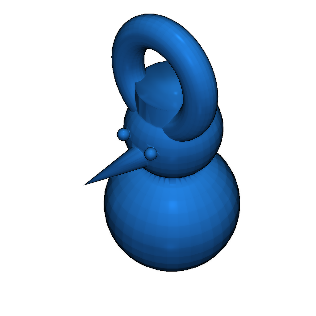 Снеговик для рождественского декора