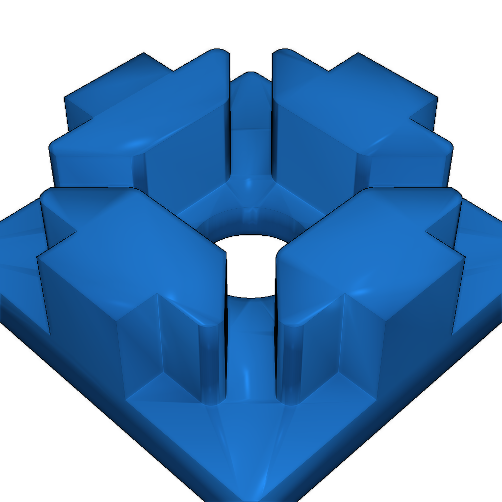 Заглушка для алюминиевого экструзионного профиля 2020