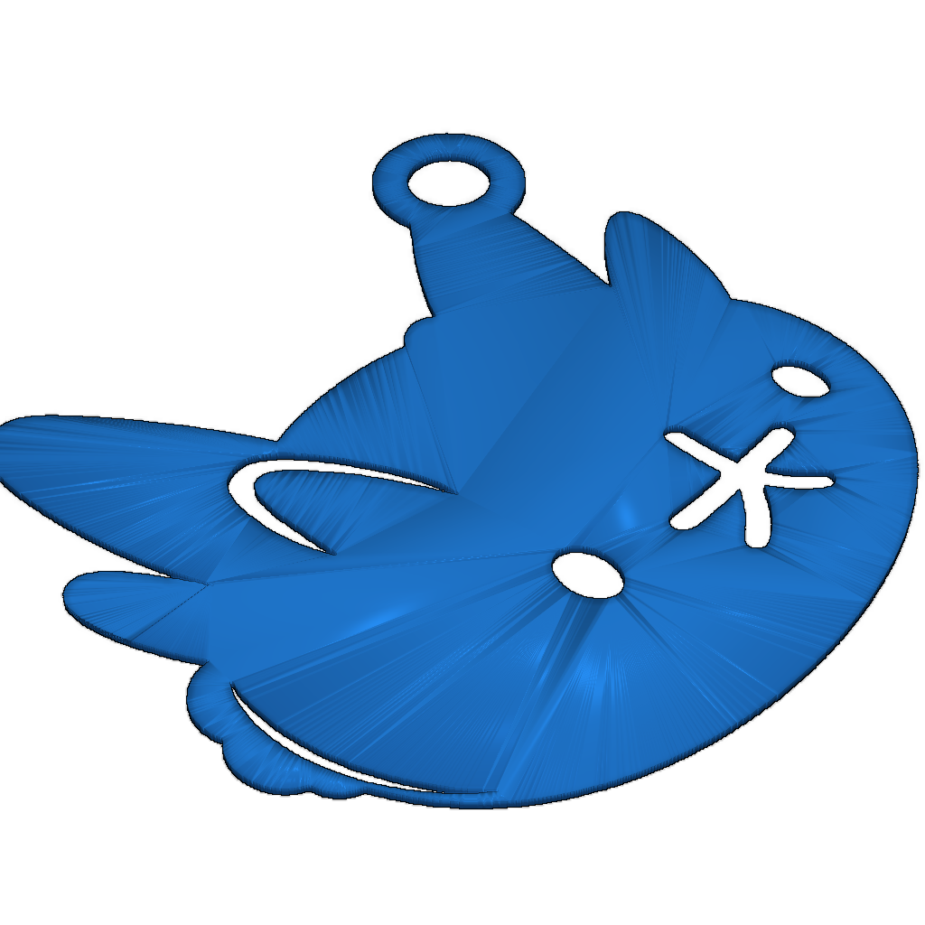 Шаблон Pyukumuku для брелка