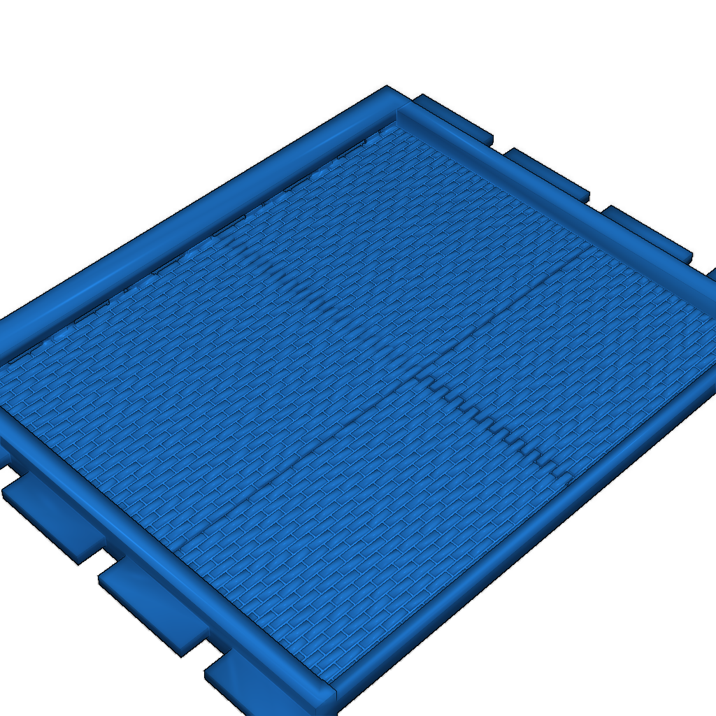 Двойной красный кирпичный забор Playmobil