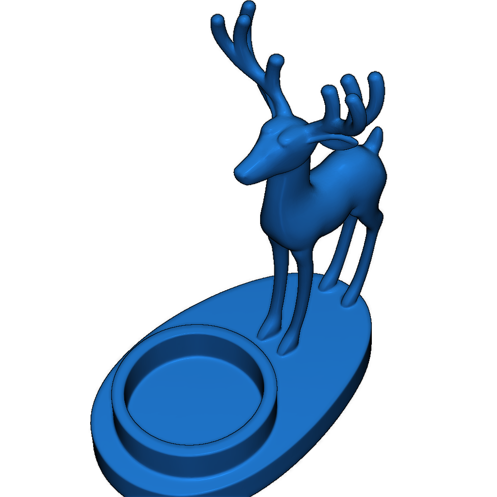 Подсвечник в форме оленя