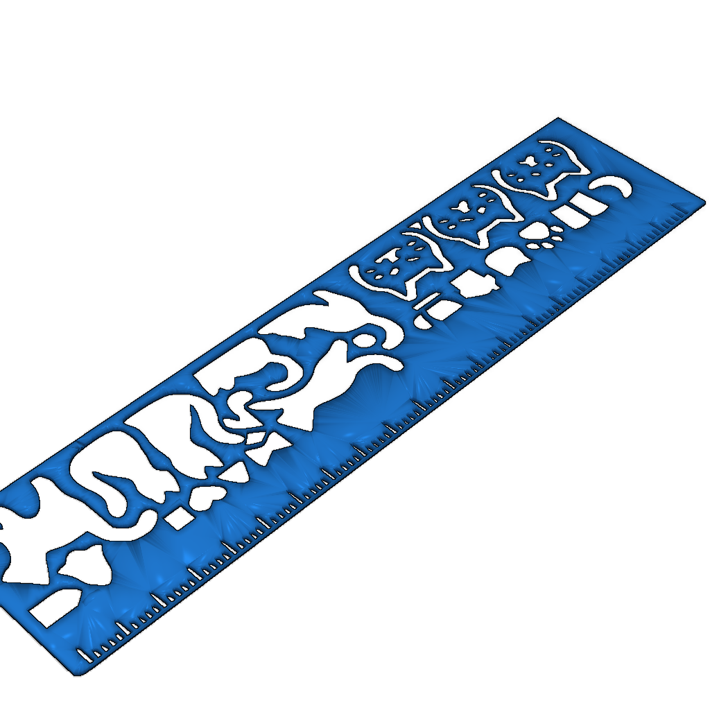 Шаблон-правило с кошачьим дизайном