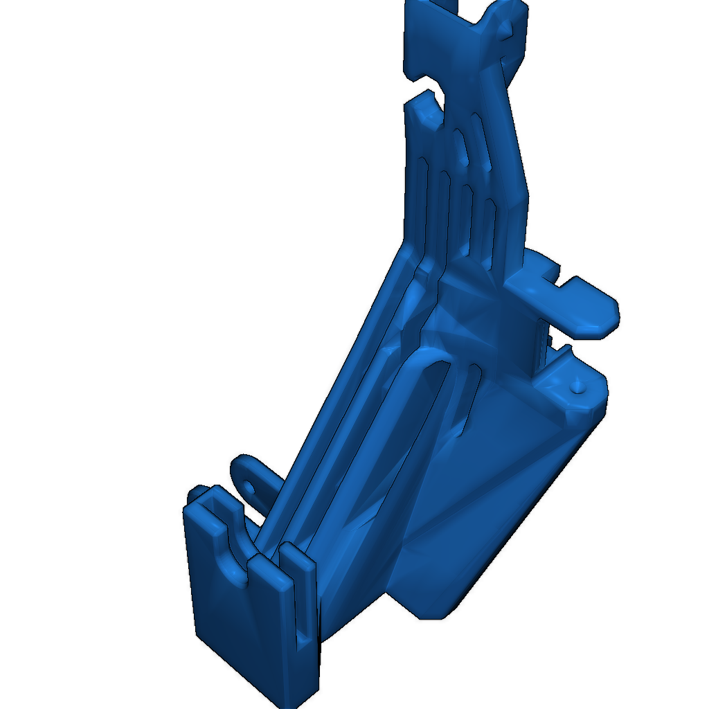 Крепление цепи для оси X с направляющей для нити
