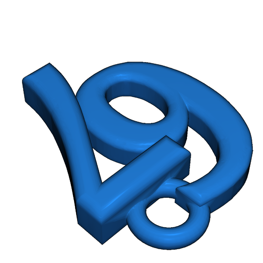 Брелок с цифрами 6 и 7