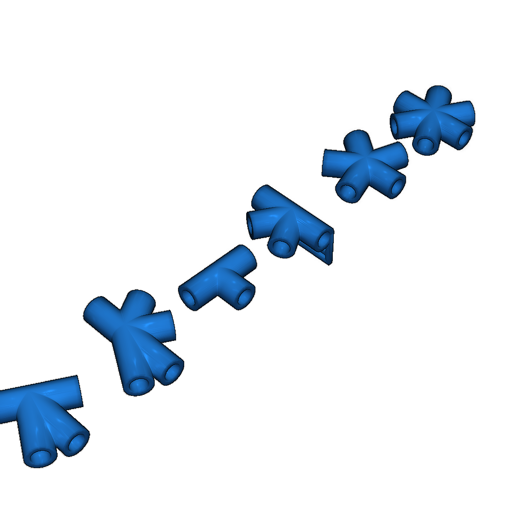 Коннекторы для геодезического купола 3V