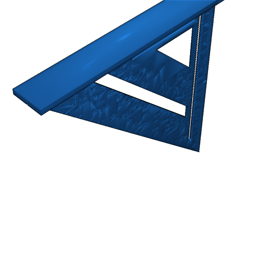 Металлический шаблон для стропил в метрической системе