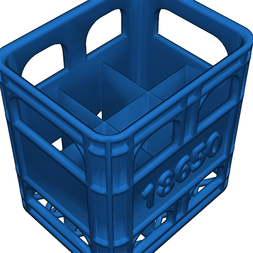 Держатель для батареек AA/18650 в виде ящика для пива