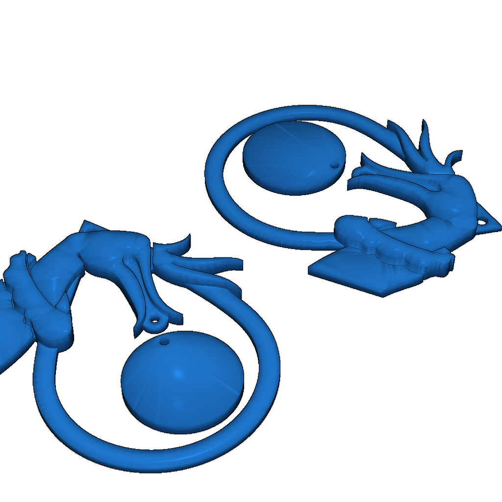 Серьги в виде рождественского шарика Гринча