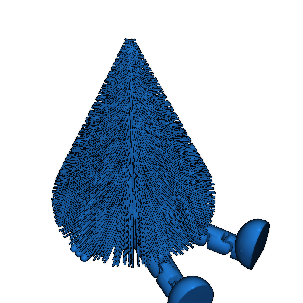 Новогодняя елка с подсветкой на ножках