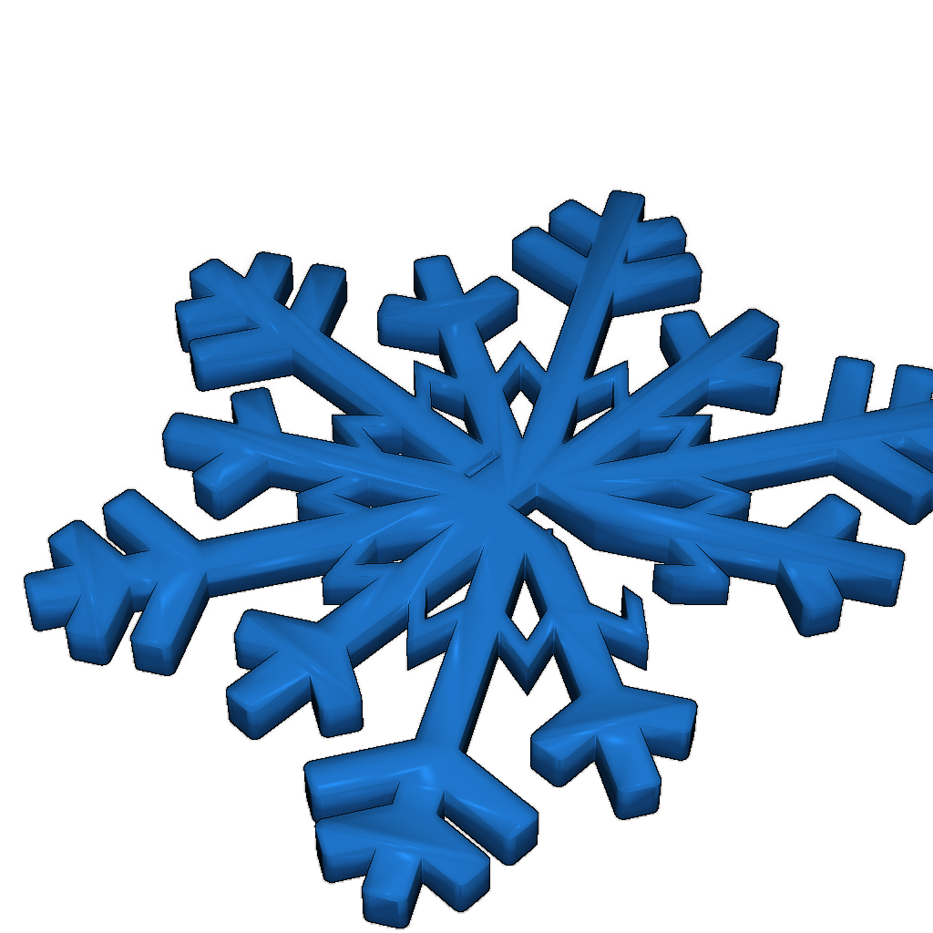 3D снежинка-пазл для новогоднего декора