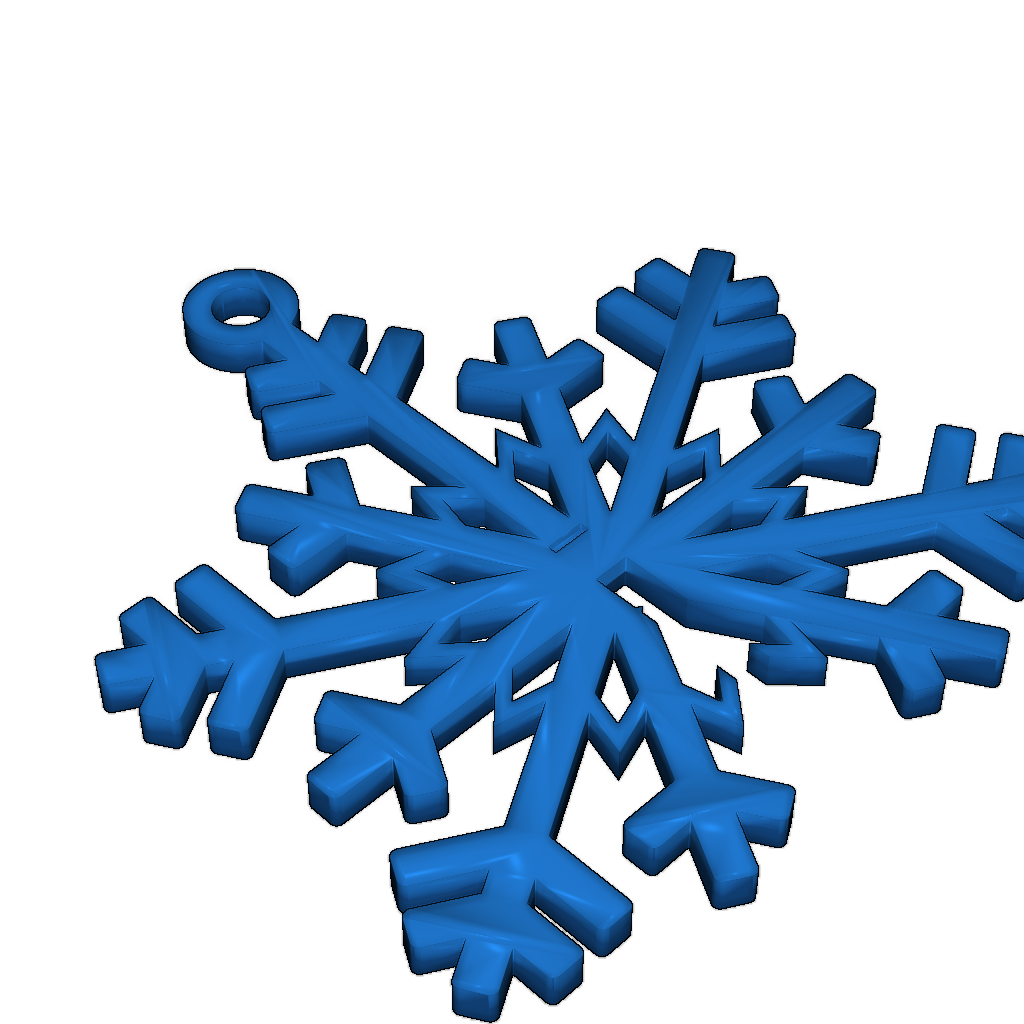 3D снежинка-пазл для новогоднего декора