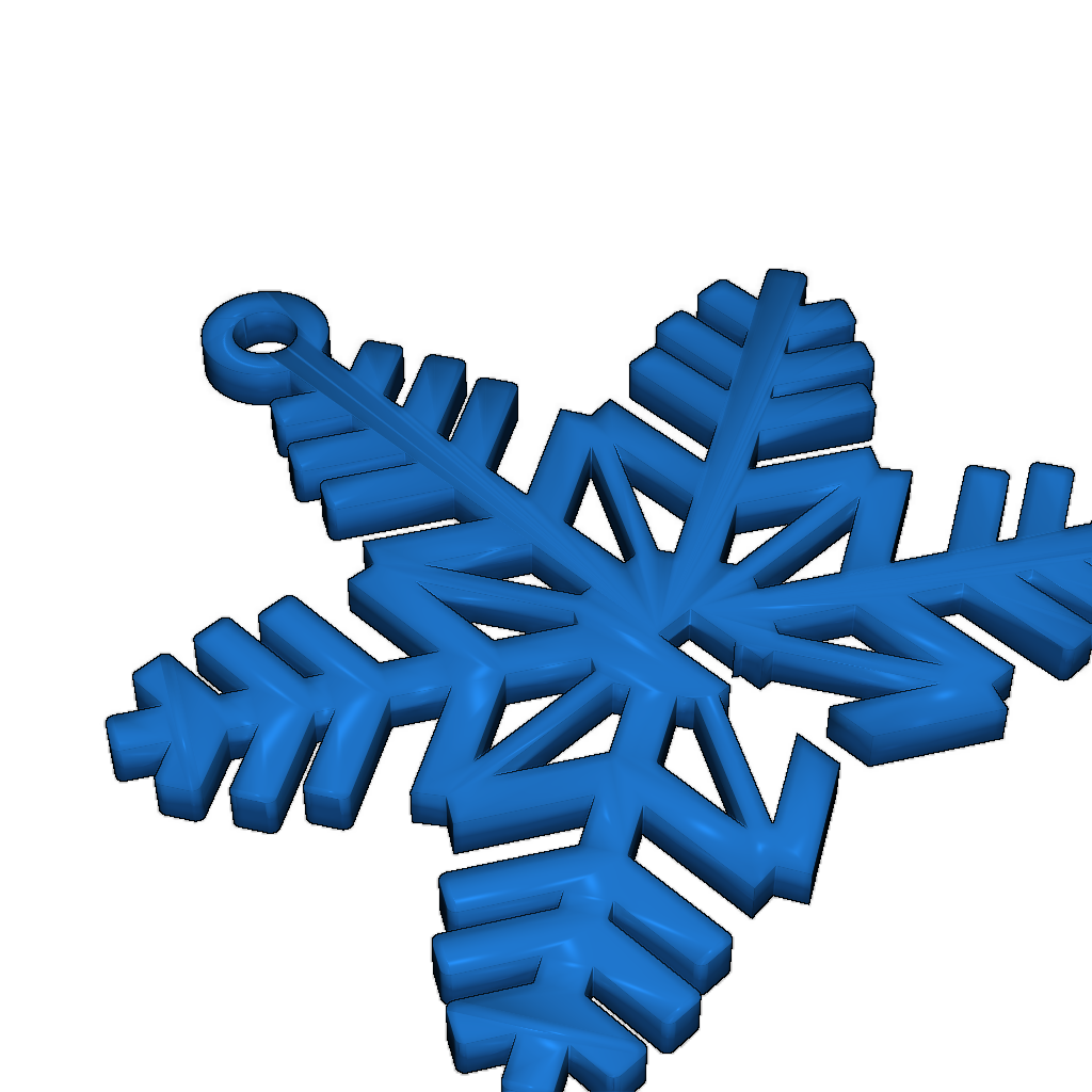 3D Снежинка-пазл для новогоднего декора