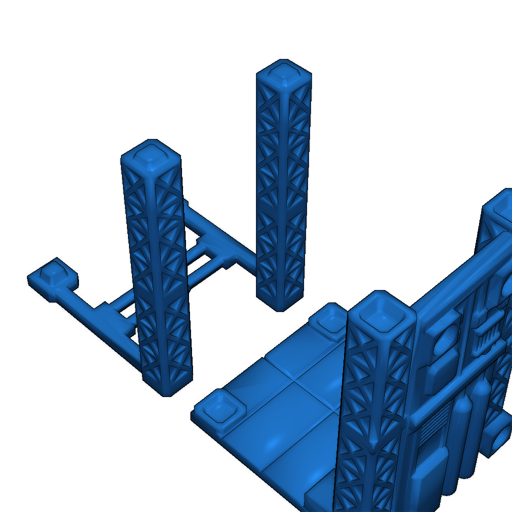 Модель механической кубической витрины