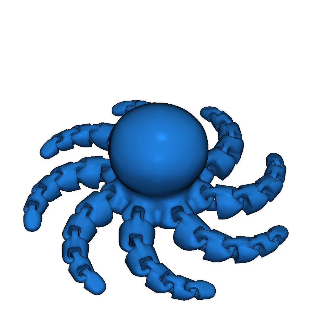 Милая мини-осьминожка для 3D-печати