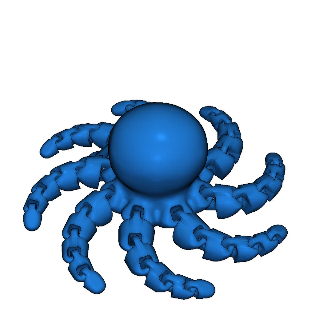 Милая мини-осьминожка для 3D-печати